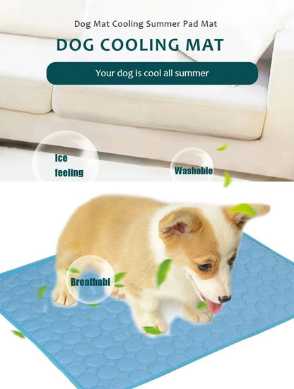 Dog Cooling Mat Summer Pet Cold Bed Extra Large For Small Big Dogs Pet Accessories Cat Durable Blanket Sofa Cat Ice Pad Blanket - PawfectCo