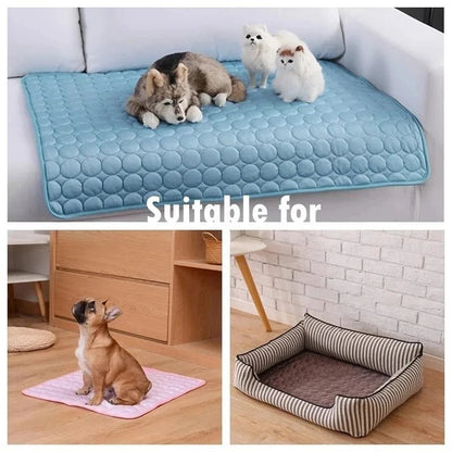 Dog Cooling Mat Summer Pet Cold Bed Extra Large For Small Big Dogs Pet Accessories Cat Durable Blanket Sofa Cat Ice Pad Blanket - PawfectCo