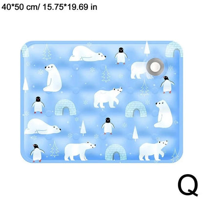 Dog Cooling Mat Summer Portable Pet Cool Pad Summer Ice Cool Comfort Water Durable Sofa Blanket For Small Medium Large Dogs Cats - PawfectCo