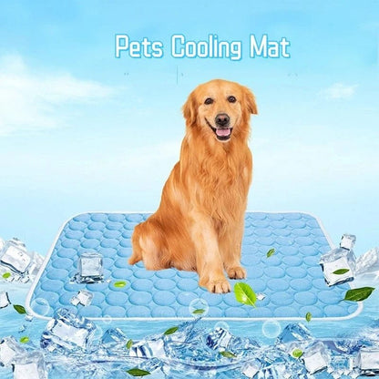 Dog Mat Cooling Summer Pad Mat For Dogs Cat Blanket Sofa Breathable Pet Dog Bed Summer Washable For Small Medium Large Dogs - PawfectCo