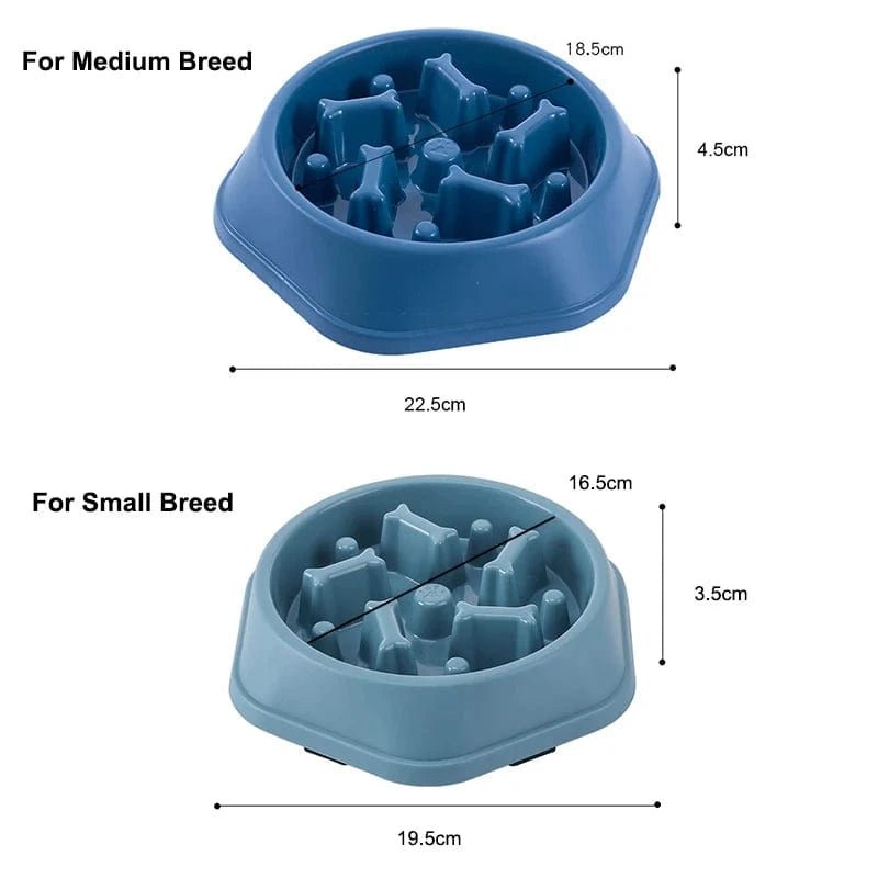 Dog Slow Feeder Bowl Anti - glutton Food Bowl for Dogs Slow Eating Dog Feeders Healthy Diet Pet Feeding Watering Supplies - PawfectCo
