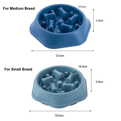 Dog Slow Feeder Bowl Anti - glutton Food Bowl for Dogs Slow Eating Dog Feeders Healthy Diet Pet Feeding Watering Supplies - PawfectCo