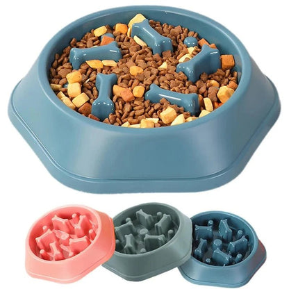 Dog Slow Feeder Bowl Anti - glutton Food Bowl for Dogs Slow Eating Dog Feeders Healthy Diet Pet Feeding Watering Supplies - PawfectCo