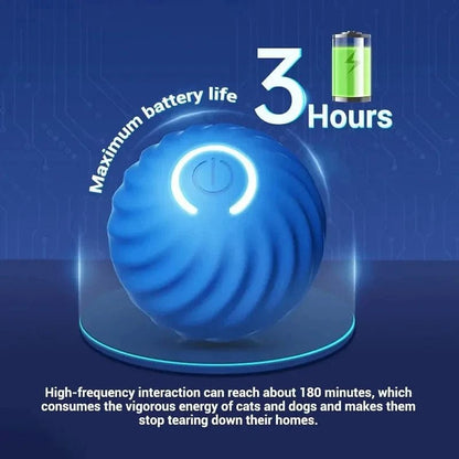 Dog Toy Ball Automatic Moving Bouncing Rolling Ball USB Smart puppy Interactive Dog Chew Toy Ball - PawfectCo