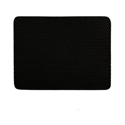 Double-Layer Cat Litter Trapping Mat — Black - PawfectCo