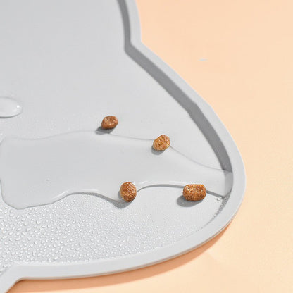 Gray Cloud Silicone Pet Feeding Mat - PawfectCo