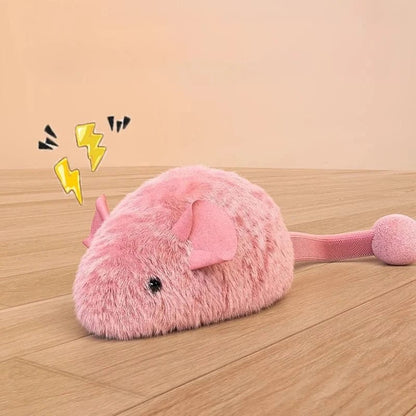 Interactive Plush Mouse Cat Toys Simulation Mice Kitten Self - Playing Plush Toys Indoor Pet Cats Chew Toy - PawfectCo