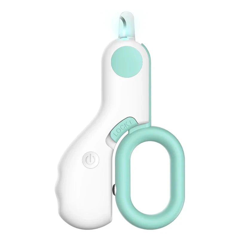 LED Light Cat Dog Nail Clipper Cutter Professional Pet Claw Trimmer with Safety Lock Puppy Kitten Animals Care Grooming Tool Kit - PawfectCo