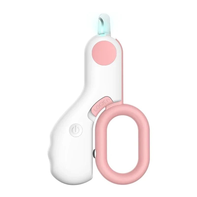 LED Light Cat Dog Nail Clipper Cutter Professional Pet Claw Trimmer with Safety Lock Puppy Kitten Animals Care Grooming Tool Kit - PawfectCo