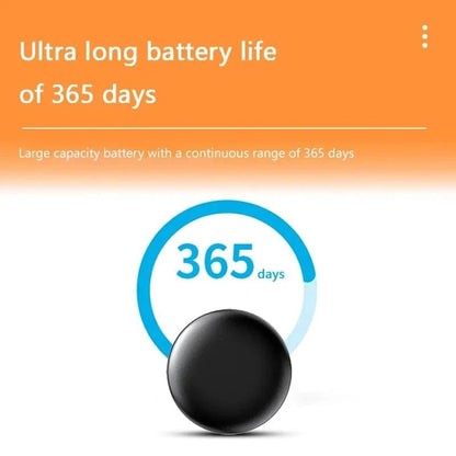 Mini GPS Locator AntiLost Alarm Wallet Keychain Smart Tag Bluetooth - Compatible Tracer Keychain Dog Pet Child Tracker Key Finder - PawfectCo