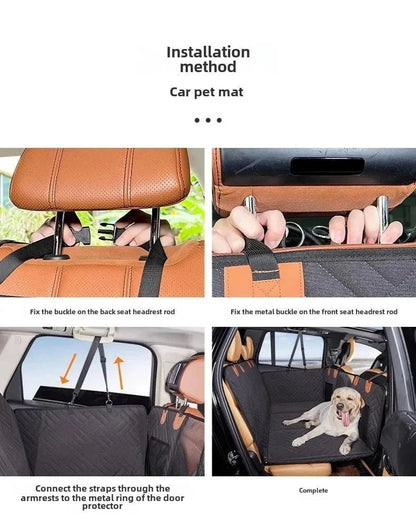 Pet Car Pad Load - bearing Car Pet Mat Dog Travel Hammock Rear Seat Pad Bed - PawfectCo