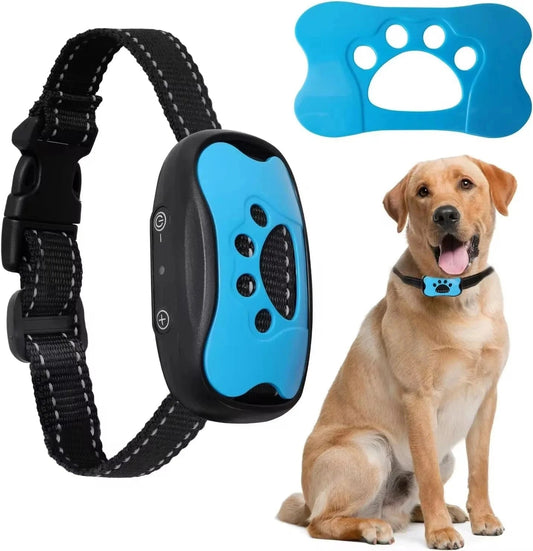 Pet Dog Anti Barking Device Dogs Training Collar USB Rechargeable Ultrasonic Stop Barking Vibration Anti Bark Collar Accessories - PawfectCo