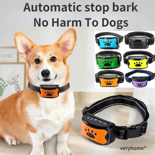 Pet Dog Anti Barking Device USB Electric Ultrasonic Dogs Training Collar Dog Stop Barking Vibration Anti Bark Collar Dropship - PawfectCo