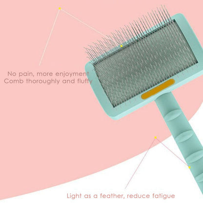 Pet Grooming Comb Shedding Hair Remove Needle Brush Slicker Massage Tool Large Dog Cat Pet Supplies Accessories - PawfectCo