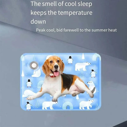 Pet ice mat summer cooling cat cool pad dog ice bed dormitory sofa mat computer cooling pad camping pad - PawfectCo