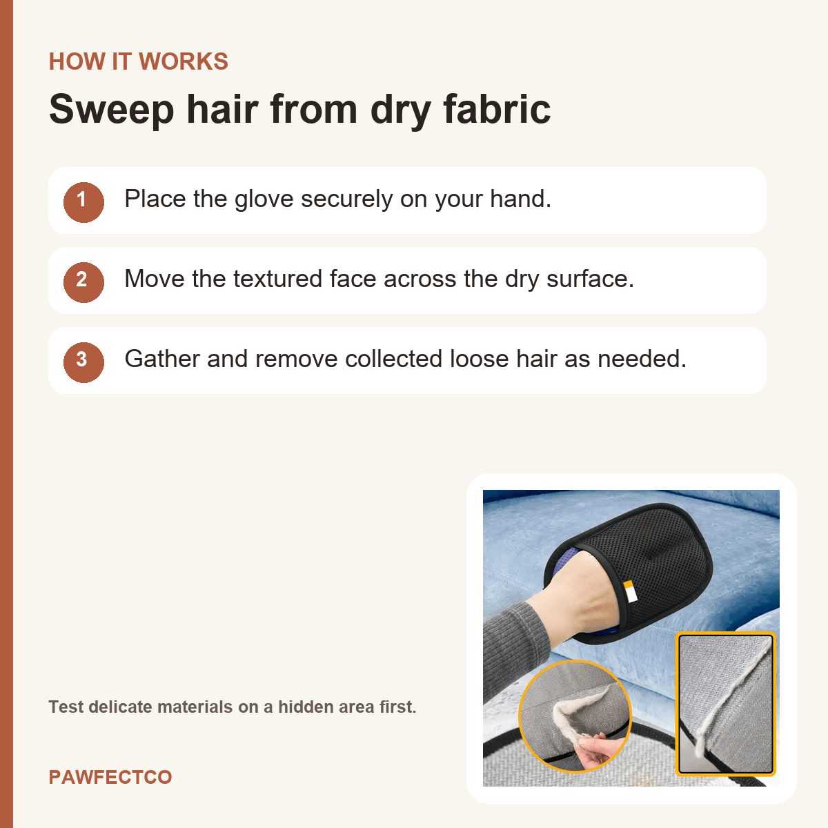 Reusable Pet Hair Remover Glove - PawfectCo