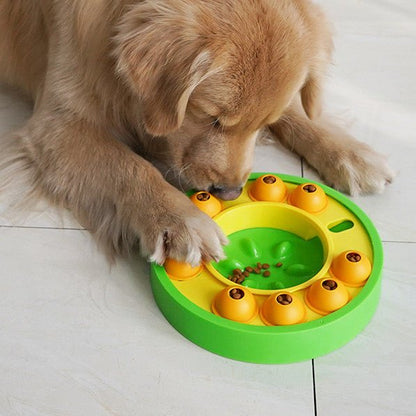 Rotating Dog Puzzle Slow Feeder — Green - PawfectCo