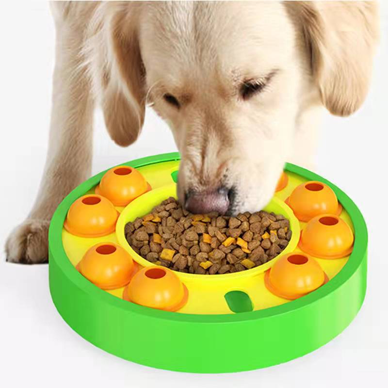 Rotating Dog Puzzle Slow Feeder — Green - PawfectCo