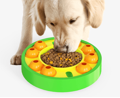 Rotating Dog Puzzle Slow Feeder — Green - PawfectCo