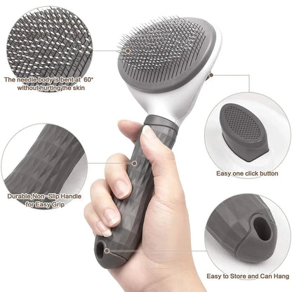 Self-Cleaning Pet Grooming Brush | Dogs & Cats - PawfectCo