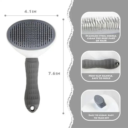 Self-Cleaning Pet Grooming Brush | Dogs & Cats - PawfectCo