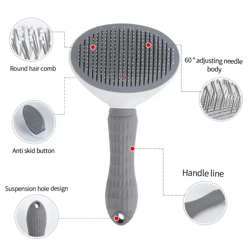 Self-Cleaning Pet Grooming Brush | Dogs & Cats - PawfectCo