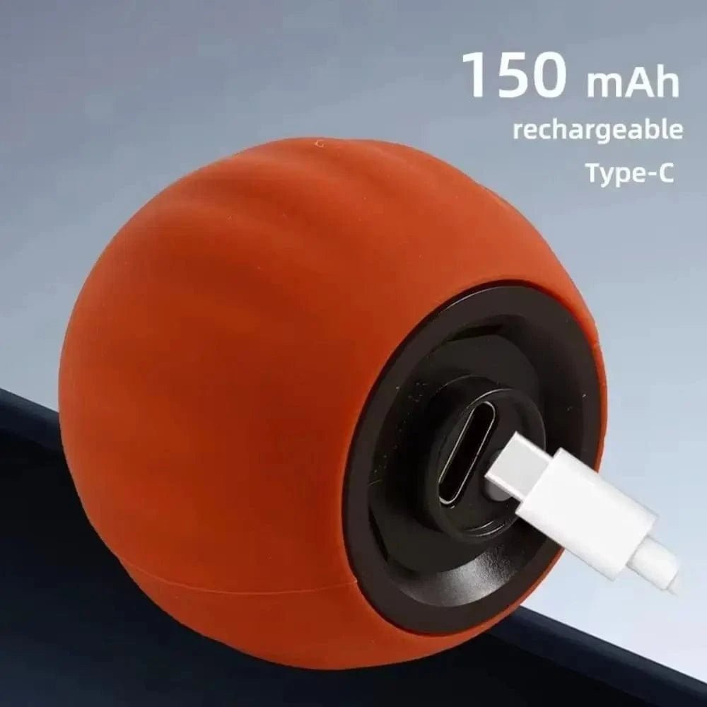 Silicone Smart Cat Toy Automatic Fast Rolling Cat Teasing Ball Toy with Faux Tail USB Rechargeable Self Moving Balls Toy - PawfectCo