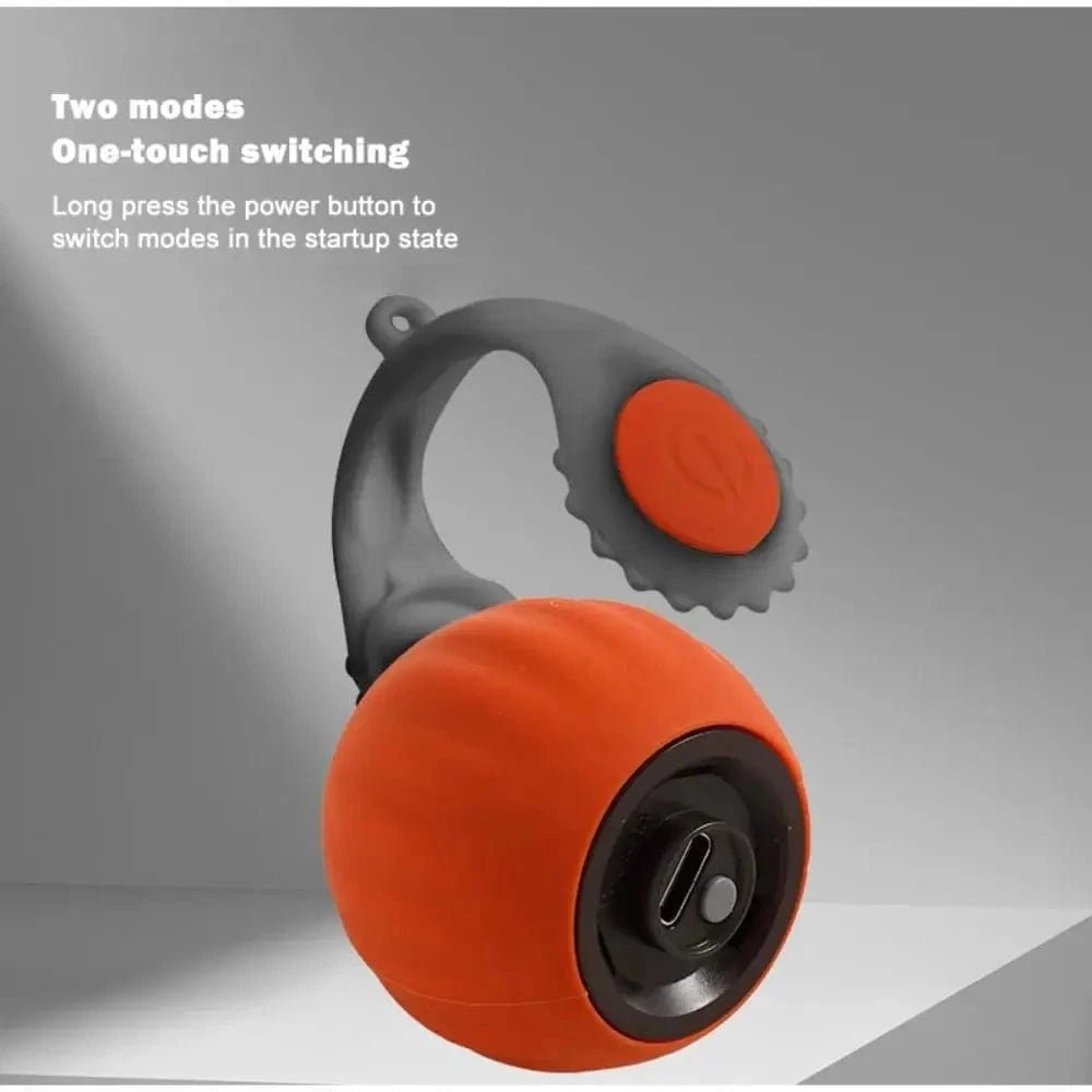 Silicone Smart Cat Toy Automatic Fast Rolling Cat Teasing Ball Toy with Faux Tail USB Rechargeable Self Moving Balls Toy - PawfectCo