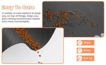 S（little kitten ）、M、L bsorbent Pet Feeding Mat, Waterproof Placemat for Dog & Cat Food & Water Bowls, Quick - Dry Rubber Backing - PawfectCo