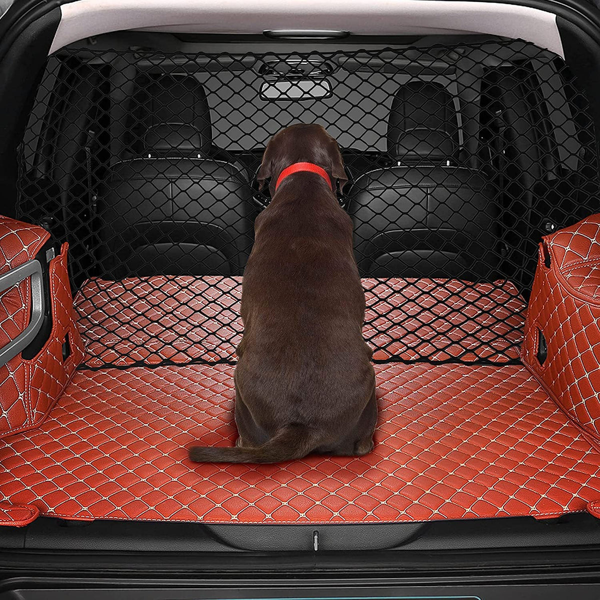 Stretch Mesh Pet Car Divider Net with 4 Hooks - PawfectCo