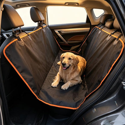 Waterproof Dog Back Seat Cover with Center Zipper - PawfectCo