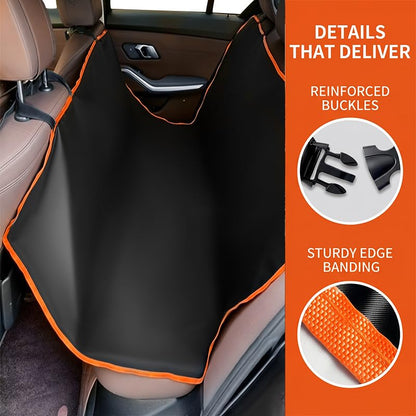 Waterproof Dog Back Seat Cover with Center Zipper - PawfectCo