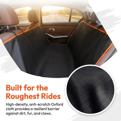 Waterproof Dog Back Seat Cover with Center Zipper - PawfectCo